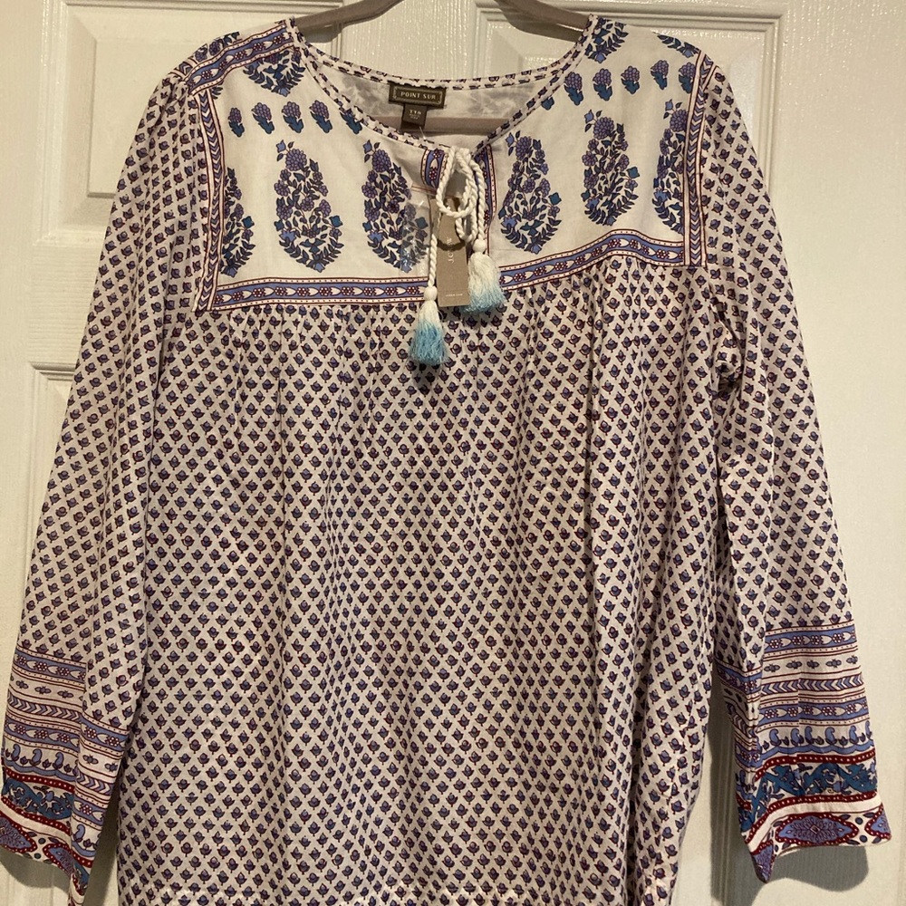 J. Crew Point Sur - Tassel Indian Inspired Size 18